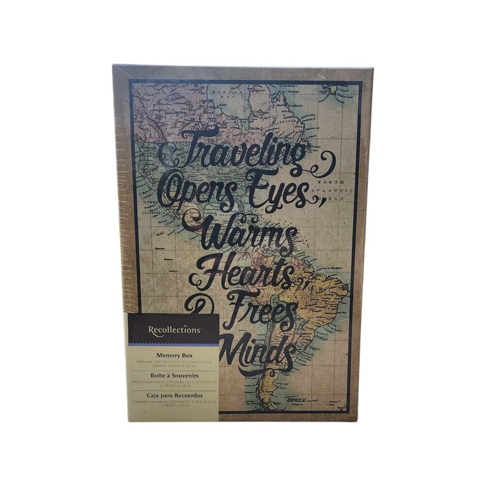 Memory Box Traveling Recollections Holds 1000 Photos or 14 DVD’s or 18 CD’s New